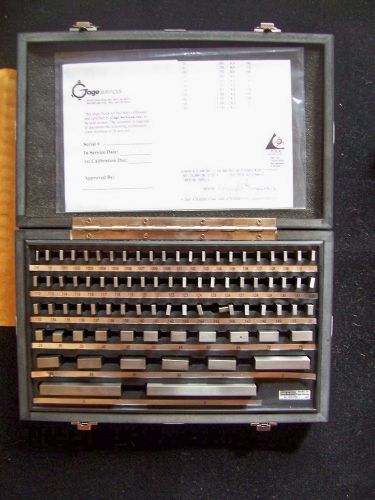 Procheck 81 PC Rectangular Steel Gage Block Set w/Certs Grade B New In Box N.R.