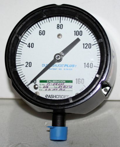 160 psi 4-1/2&#034; dial 1/2&#034; npt ashcroft  duragauge pressure gauge for sale