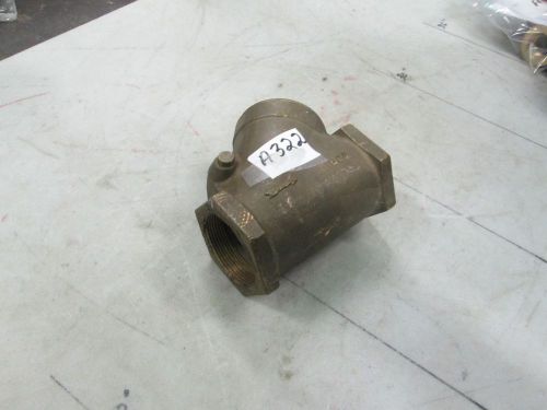 Nibco Brass Swing Check Valve 2&#034; FNPT 150 SWP 300 WOG