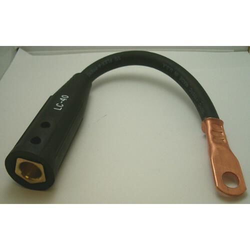 1/0 welding cable lead 1 foot long negative connnector for sale