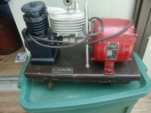 Vintage Dunlap Electric Motor &amp; Sears Roebuck Compressor Working