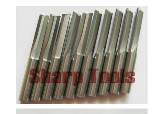 5pcs double flute straight slot cnc router bits endmill milling cutter 6mm 22mm for sale