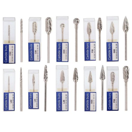 10 pcs tungsten carbide polishing burs/tips 2.35mm for marathon handpiece art for sale