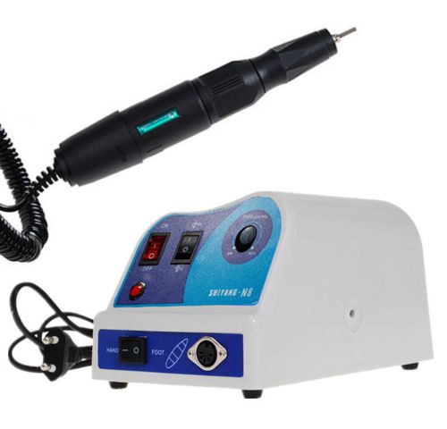 Dental Lab Marathon Unit Motor Polisher N8 W/pedal&amp; 50K RPM High Speed Handpiece