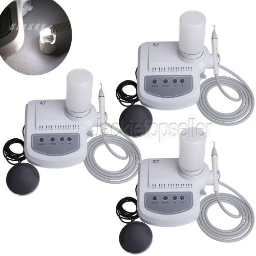 3X Dental Ultrasonic Piezo Scaler EMS/WOODPECKER Type LED Fiber Optic Handpiece