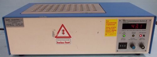 EURO-SCIENTIFIC LABO THERM S, HEATING BLOCK WITH FIXED BUILT IN 60 SAMPLE HOLDER