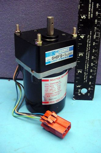 NEW JAPAN SERVO 115V INDUCTION MOTOR TYPE IH6PF6BG-6  W/6H6FB-1 285 RPM GEARHEAD