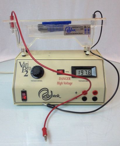 EDVOTEK VARI PRO 2 POWER SOURCE &amp; M12 DUAL ELECTROPHORESIS APPARATUS