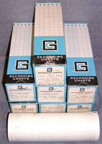 17 CM Recording Chart Paper Range 0-1200 Lot Of 8