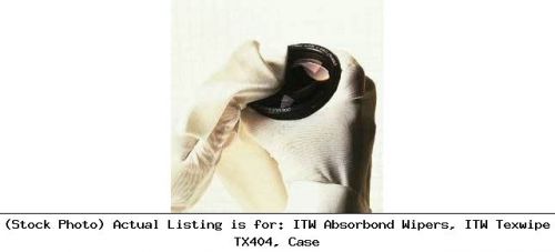 Itw absorbond wipers, itw texwipe tx404, case laboratory consumable for sale