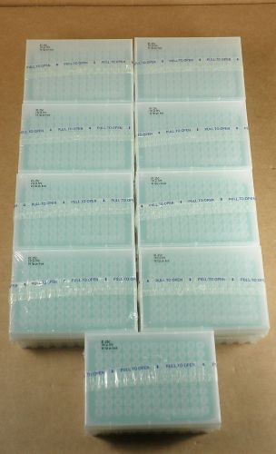 Rainin RT-250 250uL Racked Pipette Tips Lot of (9) Racks (Qty.864 Tips)