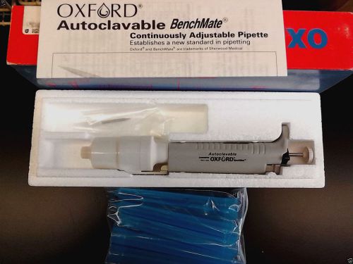 Oxford Benchmate Macro Pipette 1- 10mL 1000-10000uL Digital Autoclavable P10