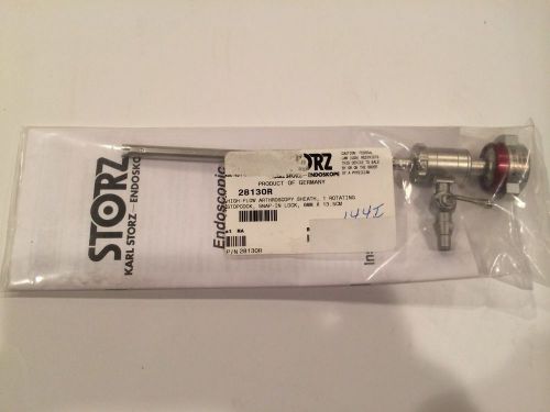 Storz High Flow Arthroscope Sheath Snap In Lock 1 Rotating Stopcock 28130R