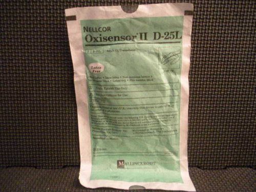 ONE (1) Nellcor Oxisensor II D-25L -Latex-Free