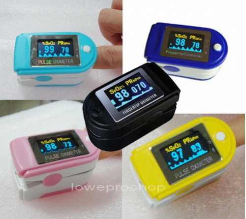 CE* FDA * OLED Color Finger Pulse Oximeter Spo2 Fingertip Oxygen Monitor CMS-50D