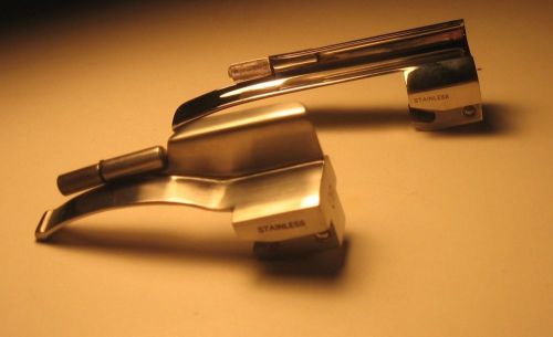 Laryngoscope blade set: mcintosh #00, miller #1 for sale