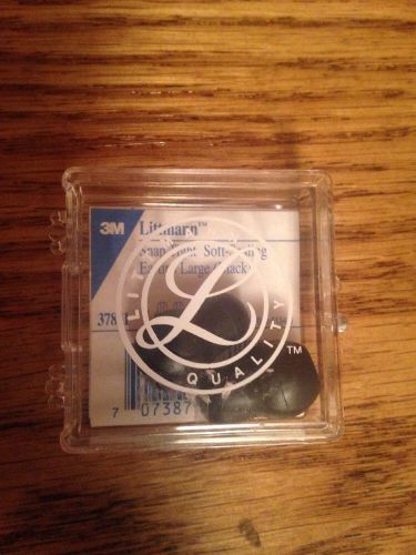 Littmann Soft-Sealing Eartips Model # 37811 Large Black. New In Package