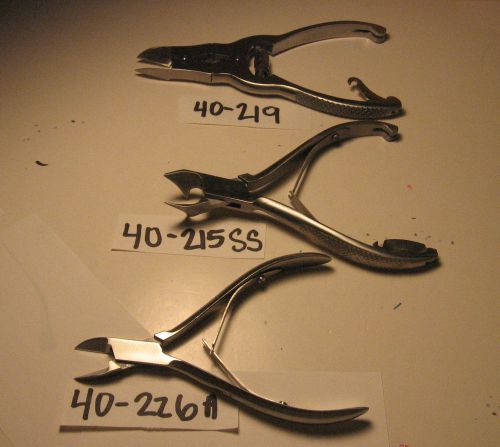 NAIL NIPPER SET OF 3 (40-226A,40-215SS,40-219)