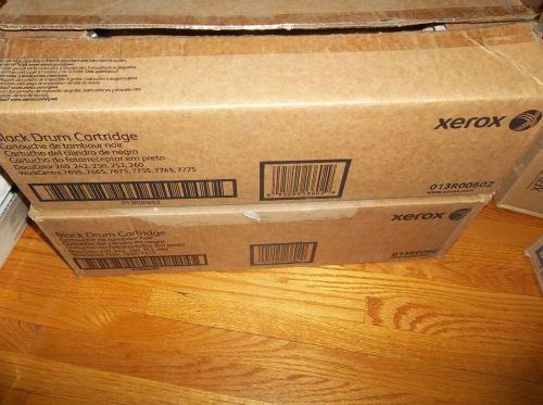 Lot Of 2 XEROX GENUINE 013R00602 BLACK DRUM CARTRIDGE-DC240/250,WC7655/7665