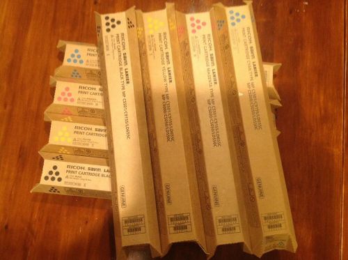 Lot of 8-RICOH MP C5501 TONER (2-FULL SETS) CARTRIDGE TYPE MP C5501/C9155/LD655C