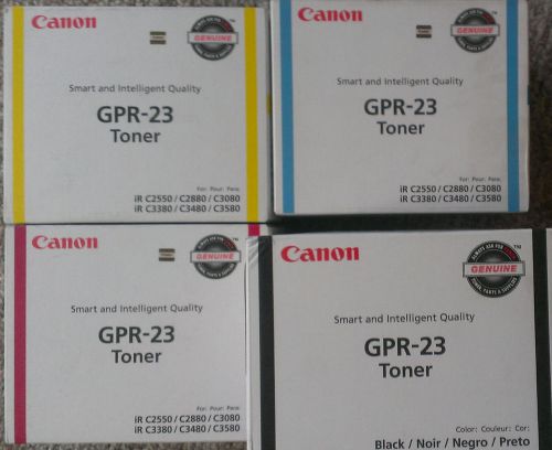 Genuine CANON GPR-23 TONERS iRC2550/2880/3080/3380/3480/3580 FULL SET