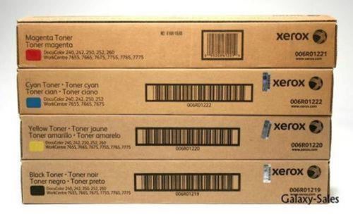 Xerox 006R01219 006R01220 006R01221 006R01222 TONER Set of 4 GENUINE SEALED OEM