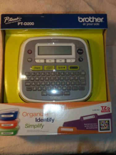 Brother p-touch pt-d200 label thermal printer tape included nib free shipping for sale