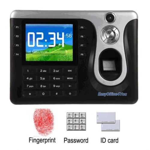 Best Selling Biometric Fingerprint Attendance Time Clock+Card Reading+TCPIP+USB