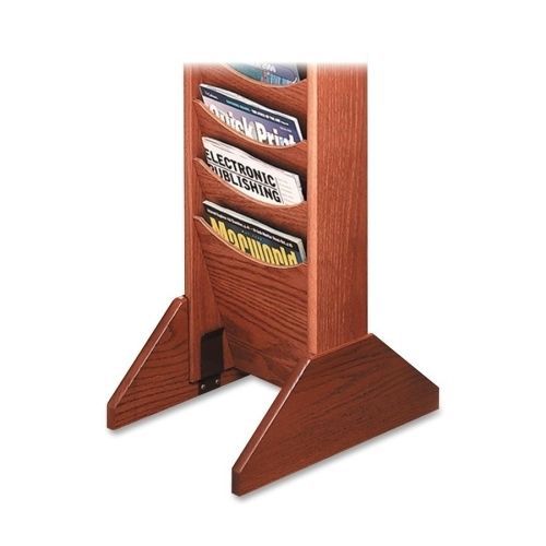 Buddy 061711 Wood Base for Literature Display 14inx3/4inx5-3/4in Med. Oak