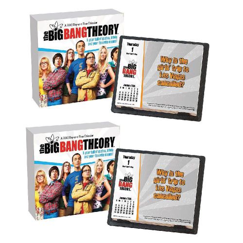 NEW (Set/2) The Big Bang Theory 2015 Daily Calendar w/ Quotes Trivia &amp; Scenes