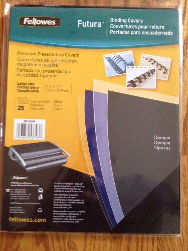 Fellowes Futura Binding Covers Lot of 3 - 25 Packs NEW