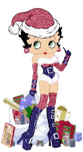 30 Return Address Labels Betty Boop Christmas Buy 3 get 1 free (bb55)