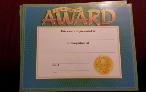 NIP Certificate of Award paper 2 pks of 30 each