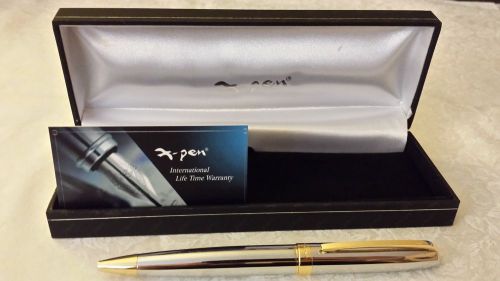 FINE WRITING INSTRUMENT LEGEND BALL PEN CHROME W/GOLD FINISH