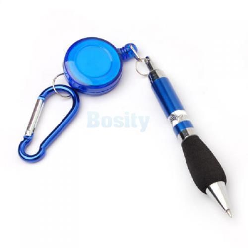 Retractable badge reel pen belt carabiner clip key ring for sale