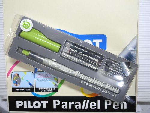 Pilot parallel calligraphy pen set 3.8mm free 6 cartridges black(japan) for sale