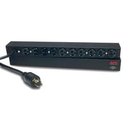 Schneider electric rack pdu basic 1u 20a (locking) 120v (10)5-15 for sale