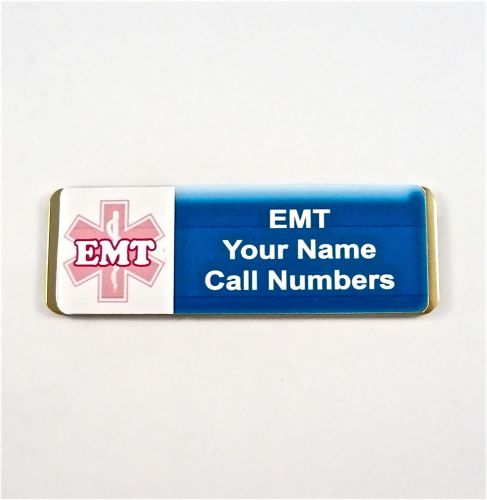 Emt/star of lipe n pink personalized magnetic id name badge,custom nurse,doctor, for sale