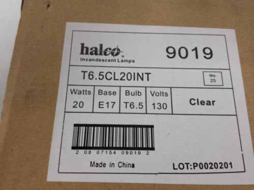 LOT 25 HALCO 20T6.5 T6.5CL20INT Halco 130v