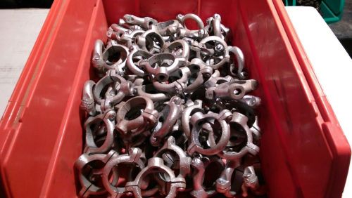 LOT OF 125 1 1/4&#034; GALVANIZED SPLIT RINGS FREE SHIPPING