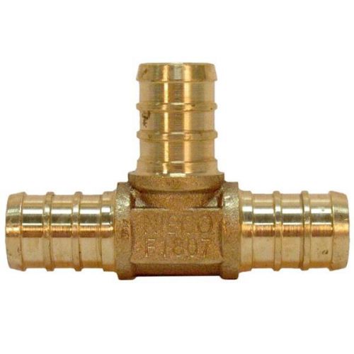 (25) 1/2&#034; PEX Tees - Brass Crimp Fittings