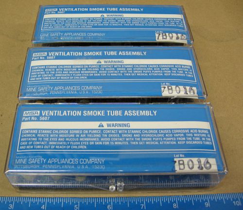 Lot of 3 MSA Ventilation Smoke Tube Assemblies #5607