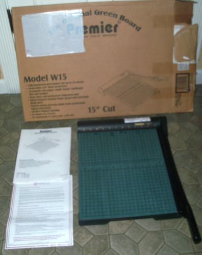 Premier Martin Yale W15 Guillotine 15&#034; Paper Cutter Trimmer