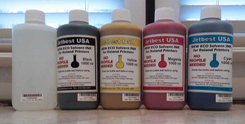 Brand new sealed Roland Eco SolMAX Ink 5 Liters Bestjet USA