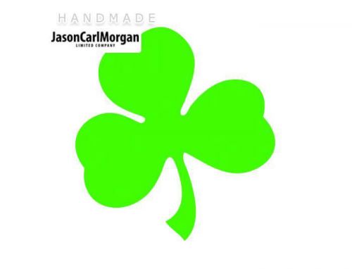 JCM® Iron On Applique Decal, Shamrock Neon Green