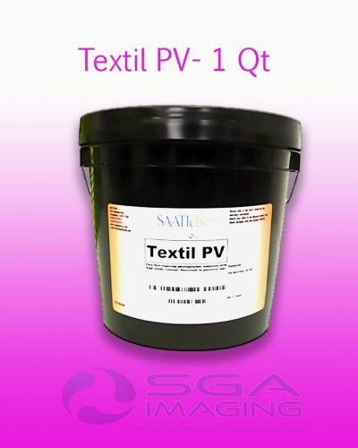 Saati Textil PV Pure Photopolymer Screen Printing Emulsion Quart Free Shipping