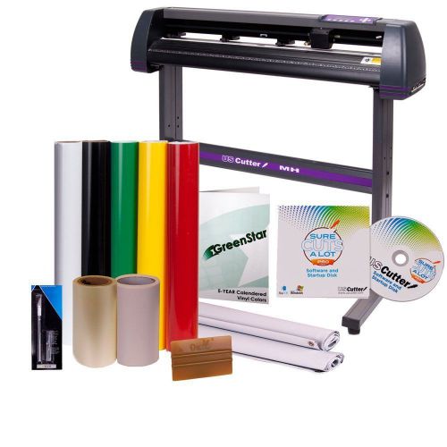 Vinyl Cutter/34in BUNDLE Sign Making Kit w/Design &amp; Cut Software/Supplies/Tools