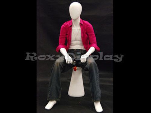 Fiberglass Male Mannequin Egg Head Dress Form Display #MD-KW15D