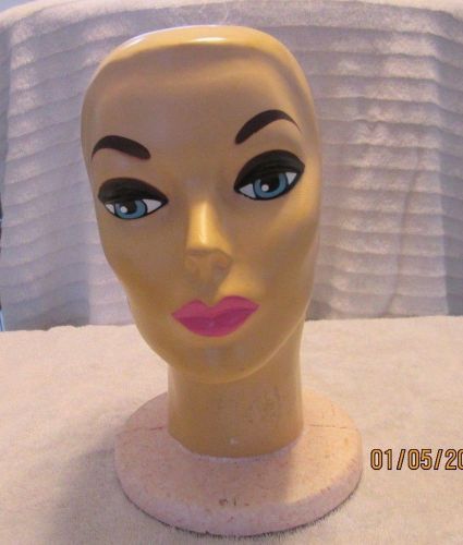 Vintage Plasti Personalities Styrofoam &amp; Plastic Mannequin Head Wig Hat Display