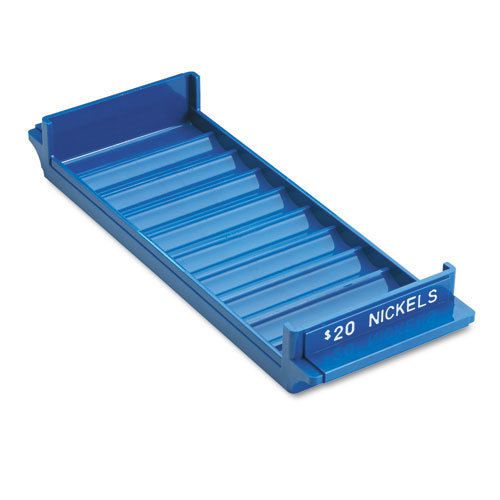 MMF Porta-Count System Rolled Coin Plastic Storage Tray, Blue, EA - MMF212080508